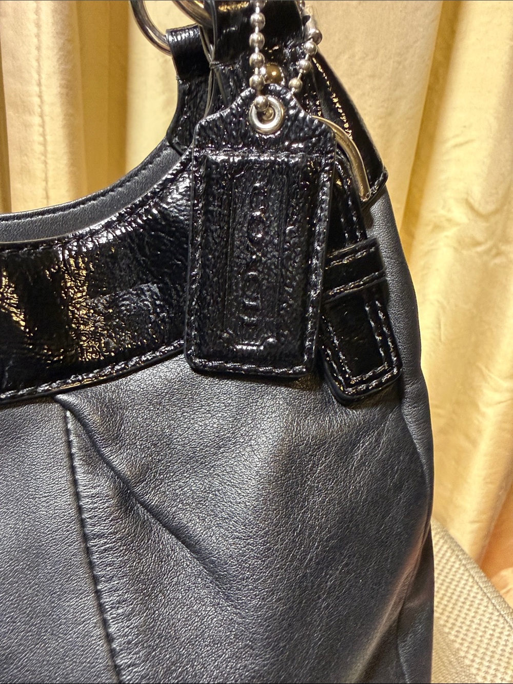 Coach Soho Black Leather Hobo Shoulder Bag | Style F19453 - Picture 6 of 15